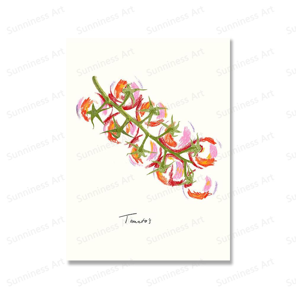 

Кухонные постеры, макароны, помидоры, салат, картина, настенная живопись, печать на холсте, коктейльные картинки с шампанским для гостиной, украшения дома 21x30cm No Framed белый