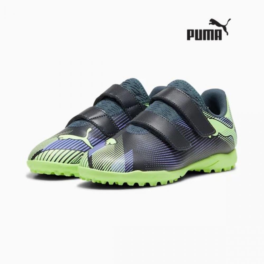 

Puma Kids Future 7 Play Tt V Jr 107955 03 Futsal Shoes For Kids Junior Velcro BAnds And Artificial Turf 01 (black)/M(95)