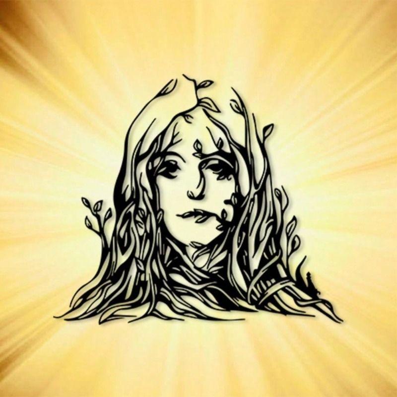 Wall Art Metal Cat Silhouette Sculpture Home Decor Gift