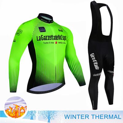 Neues Tour De Giro D'ITALIA Winter Warm Fleece Trikot Set Mountainbike Trikot Rennrad Trikot Mountain Mtb Radbekleidung