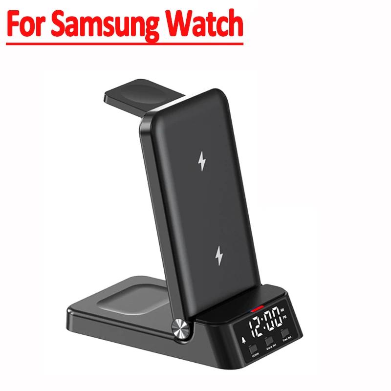 30W Fast Wireless Charger Stand For iPhone 15 14 13 12 11 Samsung Apple Watch Airpods Pro 3 in 1 Wireless Charging Dock Station