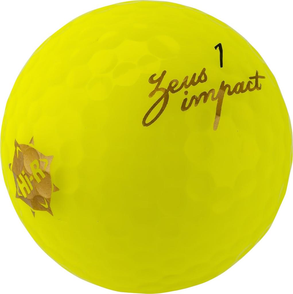Kasco Golf Ball Zeus Impact 3 Yellow