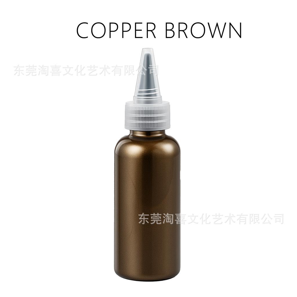 50ml Perleťová akrylová barva Voděodolný kovový umělecký pigment v mačkací lahvičce Potřeby pro DIY řemesla Malování na plátno