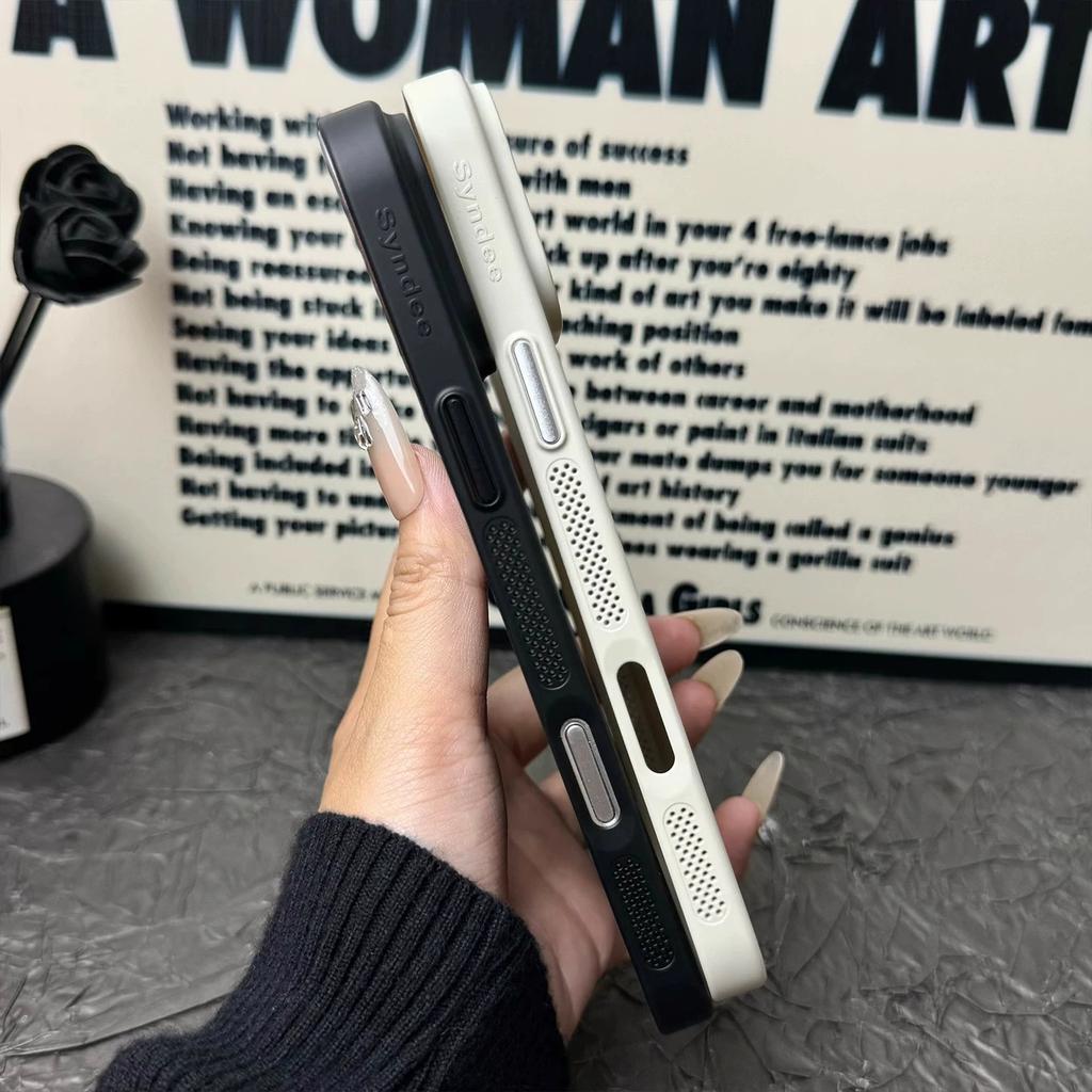 Cooling mesh is suitable for iPhone17 breathable magnetic mobile phone case Apple 18promax ultra-thin PC matte sheath