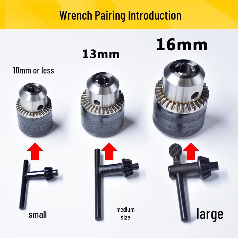 Three Gulls Drill Chuck Wrench: Light & Heavy Duty Hand and Bench Drill Press, 1-13mm.