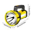 Handheld Flashlights Portable Searchlight Bright Flashlight For Construction Hiking Hunting Garage Fishing Travel Outdoors