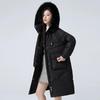 YAYA Women's Winter Faux Fur Hooded Down Jacket