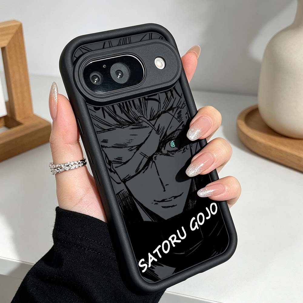 J-Jujutsu Kaisen Anime Silicone Case For Google Pixel 10 9 8 7 9a 8a 7a Pro XL Eye Ladder Phone Case