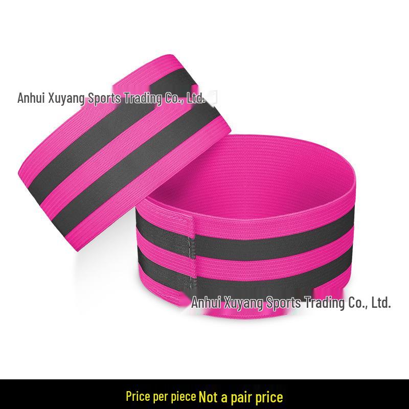 Reflective Cycling & Running Leg Straps: Elastic Safety Bands for Night Visibility.