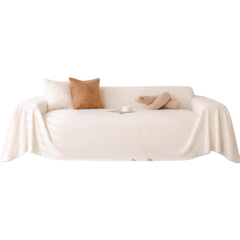 Sofa Cover Cloth Simple and High-End Winter Plush Cushion All-Inclusive Sofa Cover Living Room Sofa Towel Can Be Covered