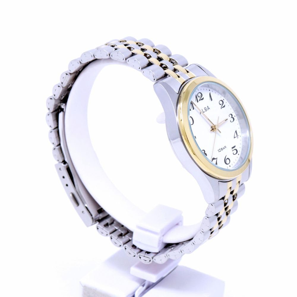 Hodinky Seiko Alba Quartz z nerezové oceli zesílené vodotěsné pro každodenní život analogové SEIKO ALBA Color pánské (10 ATM) (Kombinace (AEFK424))