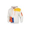 Retro Block Sherpa Men Full-Zip Hooded Color Block Sherpa Jacket Gray Blue Yellow Color Block 530711-05