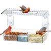 Acryl-Vogelfutterhaus Klares Fenster Zum Aufhängen Vogelhaus mit Saugnapf für Garten Außen Hinterhof Wildtiere Vogelbeobachtung