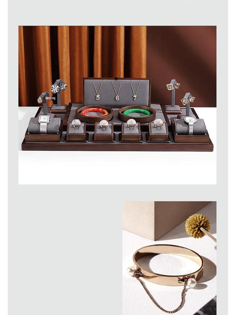 Jewelry Display Stand for Rings, Necklaces, Earrings - Storage Rack and Photography Prop