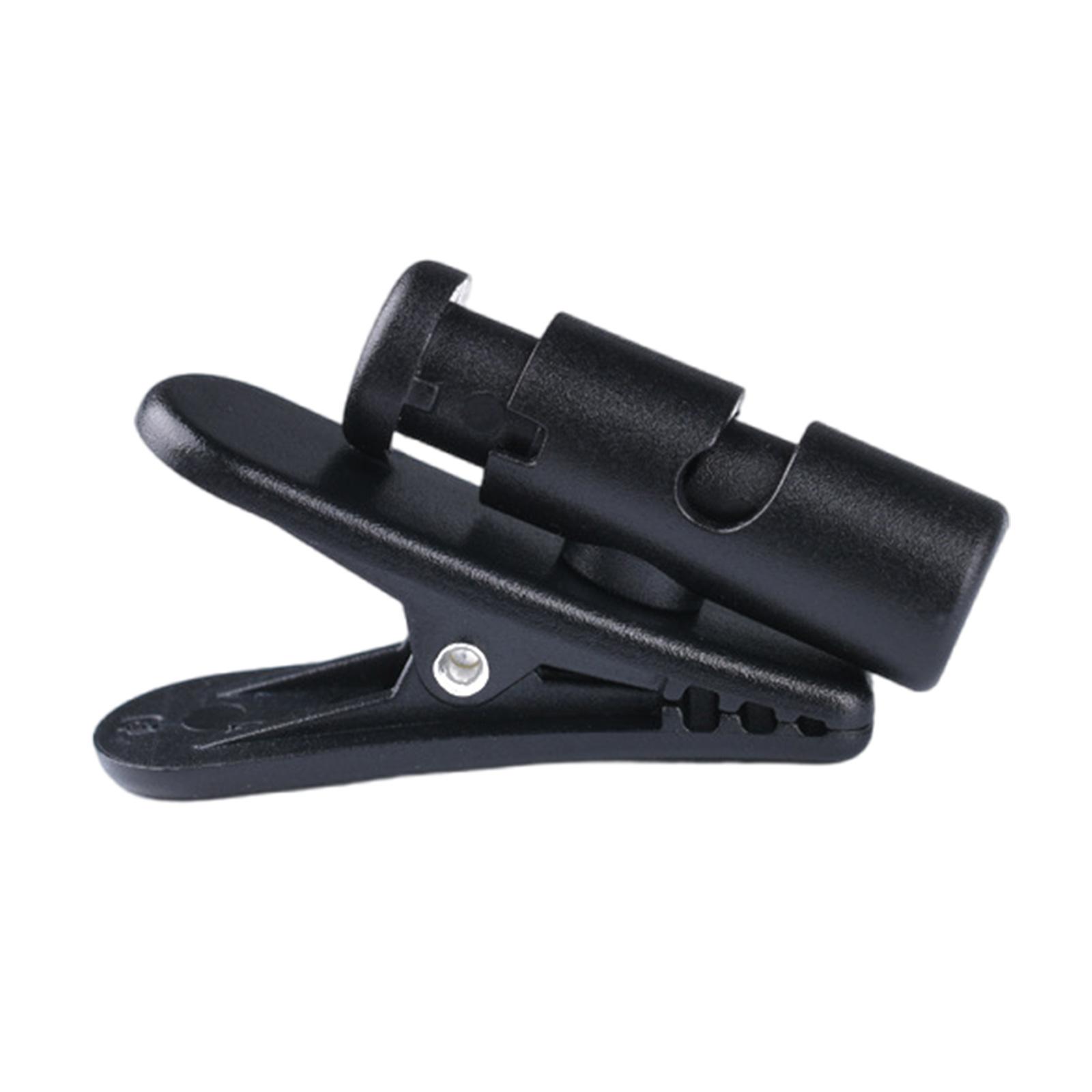 

Вращающийся зажим для провода наушников, надежное крепление кабеля к одежде, черный органайзер для шнура гарнитуры, вращение на 360 градусов S