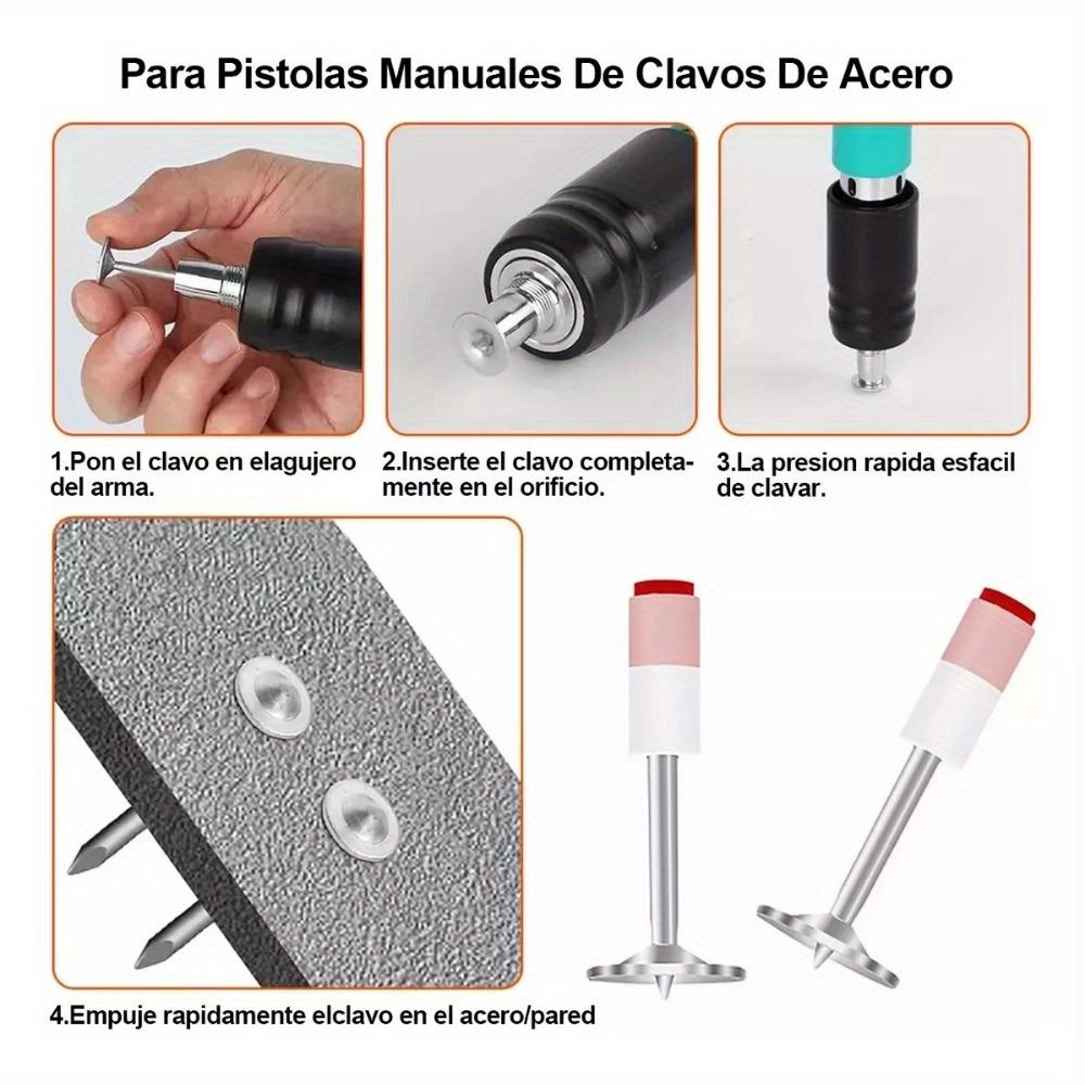 90pcs Powerful Concrete Nail Multipurpose Steel Mini Round Nails Rust-resistant Carpentry Dedicated Nailer Nail Gun Accessories