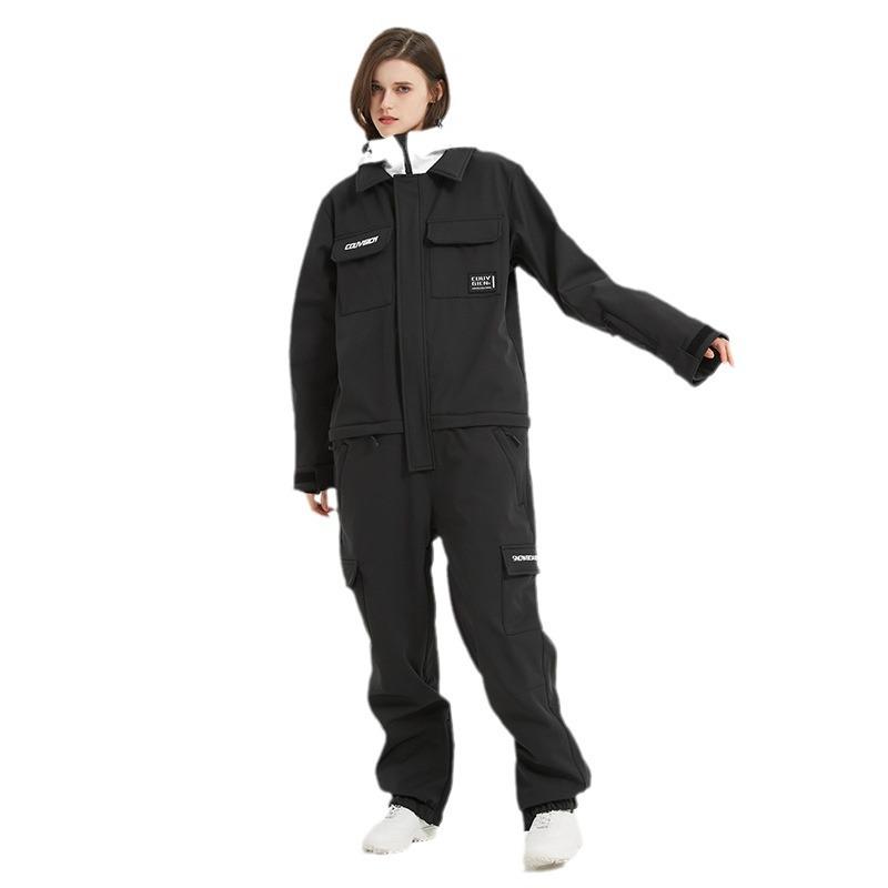 Unisex Adult Ski Suit: Windproof, Waterproof, Warm Snowboard Set for Couples
