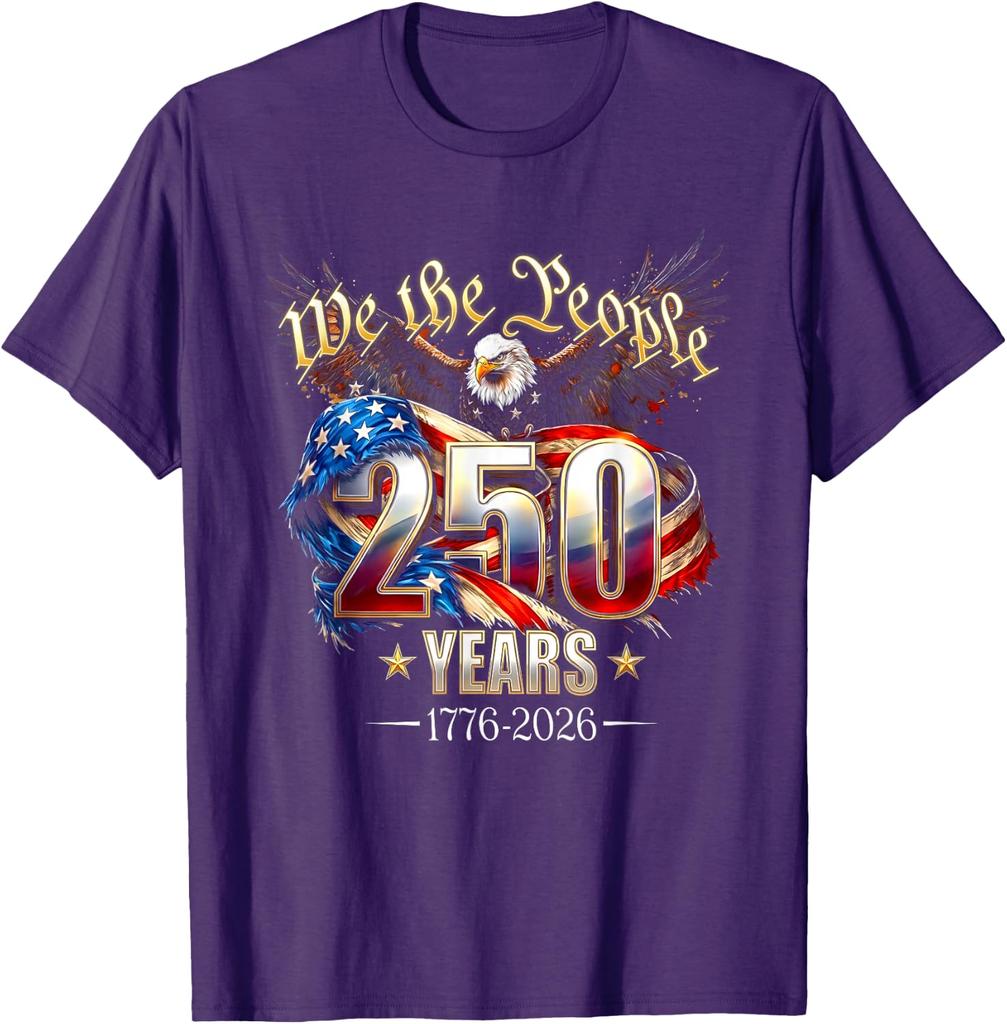 250 Years American 250th Anniversary 4th of July 1776-2026 Unisex T-Shirt 3