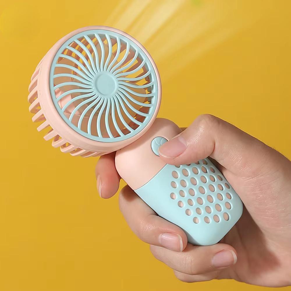 Handheld Light Mini Fan USB Rechargeable Small Electric Fan Student Pocket Portable Fan Mini Multicolor Portable Air Conditioner
