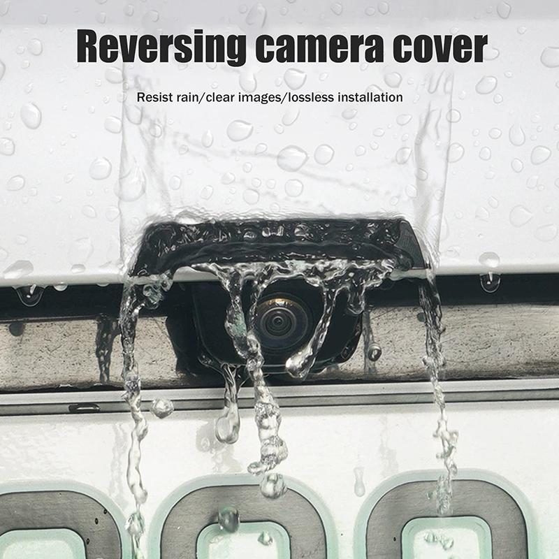 2Pcs Car Rear Camera Rain Cover Automobile Rear Camera Rain Shield Waterproof Protection Protector Car Accessories For Daily Dri