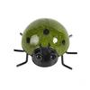 Mini metall Ladybug Beetle Gjerdehenger Vegghengende Ornament Statue Utendørs Patio Hage Figur Skulptur For Home Decor
