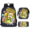 Zaino Anime Periferico My Singing Monster Borse Scolastiche da Uomo e da Donna