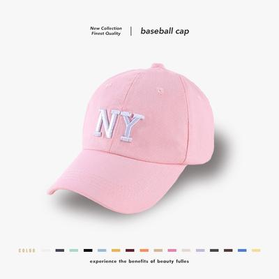 2025 New Versatile 3D Embroidered NY Custom Baseball Hat for Men and Women Outdoor Sunscreen Soft Top Duck Tongue Hat