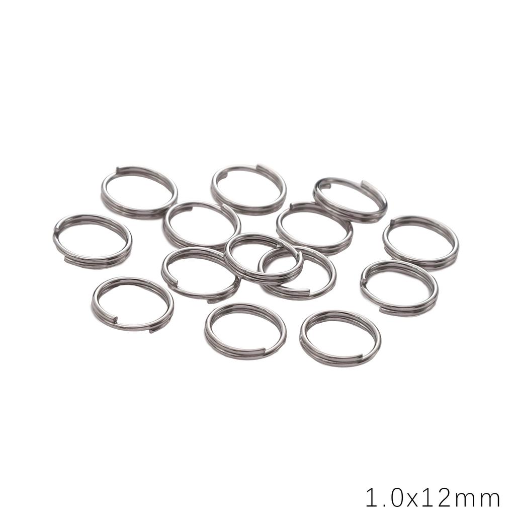 10-1000Pcs Stainless Steel Jump Rings Split Rings Connectors For DIY Jewelry Finding Making Accessories