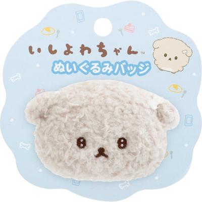 San-X Ishiyowa-chan "Junior Appears" Plush Badge AB36401 H50 X 75 X 30mm