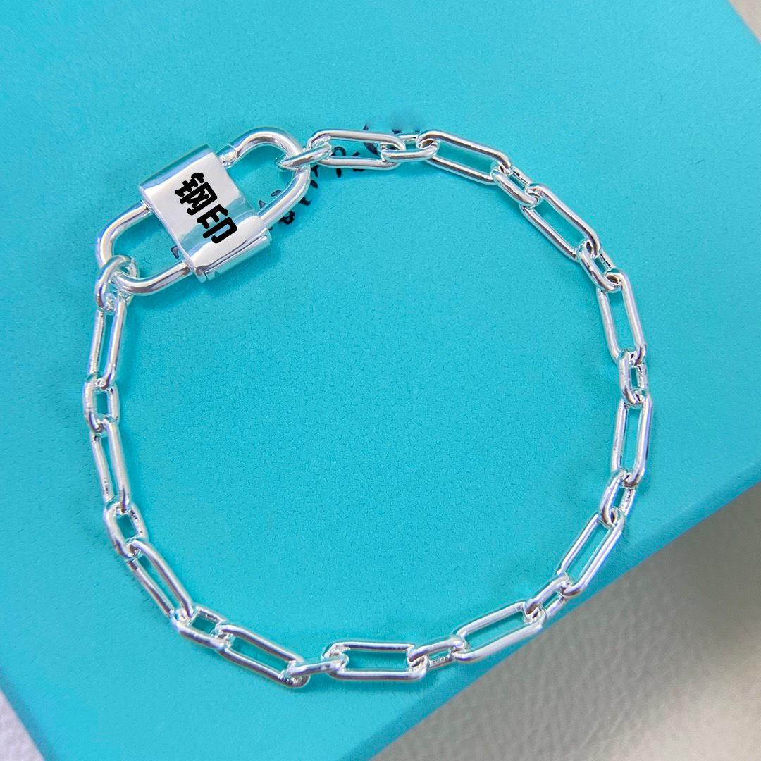 Браслет-замок в стиле Т: Модный Ретро Серебро, Золото и Розовое Золото