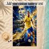 Beach TowelCristiano Ronaldo Custom Name Text Personalized Soft Towel for Beach Pool Indoor Home Decor Gift