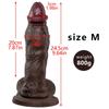 Super Soft Black Tendons Thick Artificial Phallus Female Dildo Liquid Silicone Female Masturbator Sex Toy
