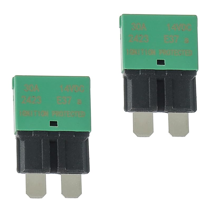 15A DC 12V-32V Manual Reset Circuit Breaker ATC/ATO Low Profile T3 Mini Blade Fuses Breakers for Car Trucks Marine Boat RV Solar and More,2 Pack 2Pack/5A