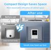 Tankless Water Heater Electric 110V, 5500W Instant Hot Water Heater with Remote Control and LCD Touch Screen Self-modulating, Overheating Protection
