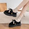 thick-soled non-slip cotton shoes for women, new fashionable and versatile in autumn and winter 2025, thick-soled wear-resistant and velvet warm cott