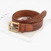 Fashion Braided Belt for Women, Boho Style Retro High-end Versatile Skirt Belt Decoration Non-porous Belt for Women