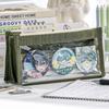 Triangle PVC Transparent Pencil Case Large Capacity Transparent Stationery Storage Bag Clear Waterproof