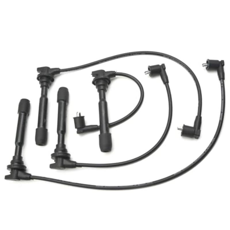 4PCS Spark Plug Wires for Hyundai Elantra Tiburon Tucson for Kia Spectra Spectra5 27501-23B70 2750123B70 High Quality