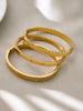 18K Gold-Plated Stainless Steel Round Pendant Bracelet with Zircon Inlay for Women - Popular European & American Style