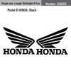 Honda Wings Motorcycle Decals - Girly Cute Laser-Modified Stickers for Electric Bikes