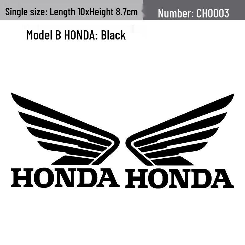 Honda Wings Motorcycle Decals - Girly Cute Laser-Modified Stickers for Electric Bikes