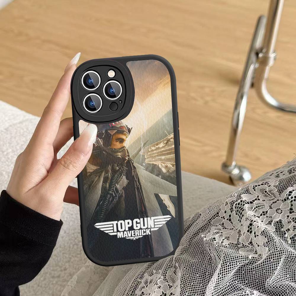 Top Gun Maverick Phone Cover For IPhone 16 15 14 13 12 11 Pro Max Plus Leather Soft Case