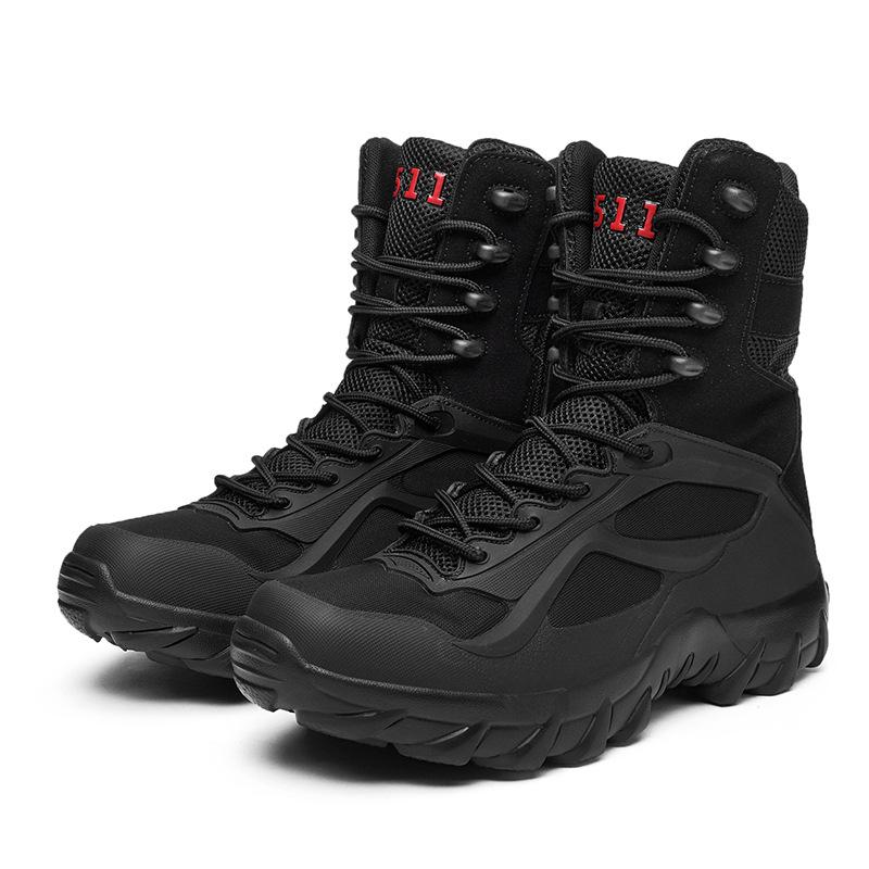 Militärische taktische Stiefel für Herren in großer Größe - Hohe Winter-Kampfstiefel für den Außenbereich (Größen 45-47)