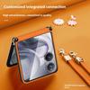 SULADA For Xiaomi Mix Flip 2 Case Rhombus Leather+PC Phone Cover with Shoulder Strap