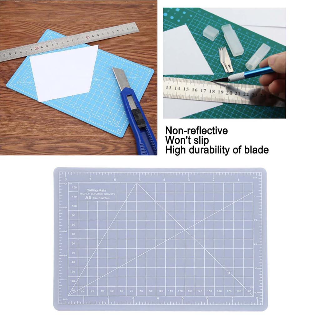 Translucent Cutting Pad Non Slip Cut Board Hand Made Tool Non Reflective for Rubber Stamp