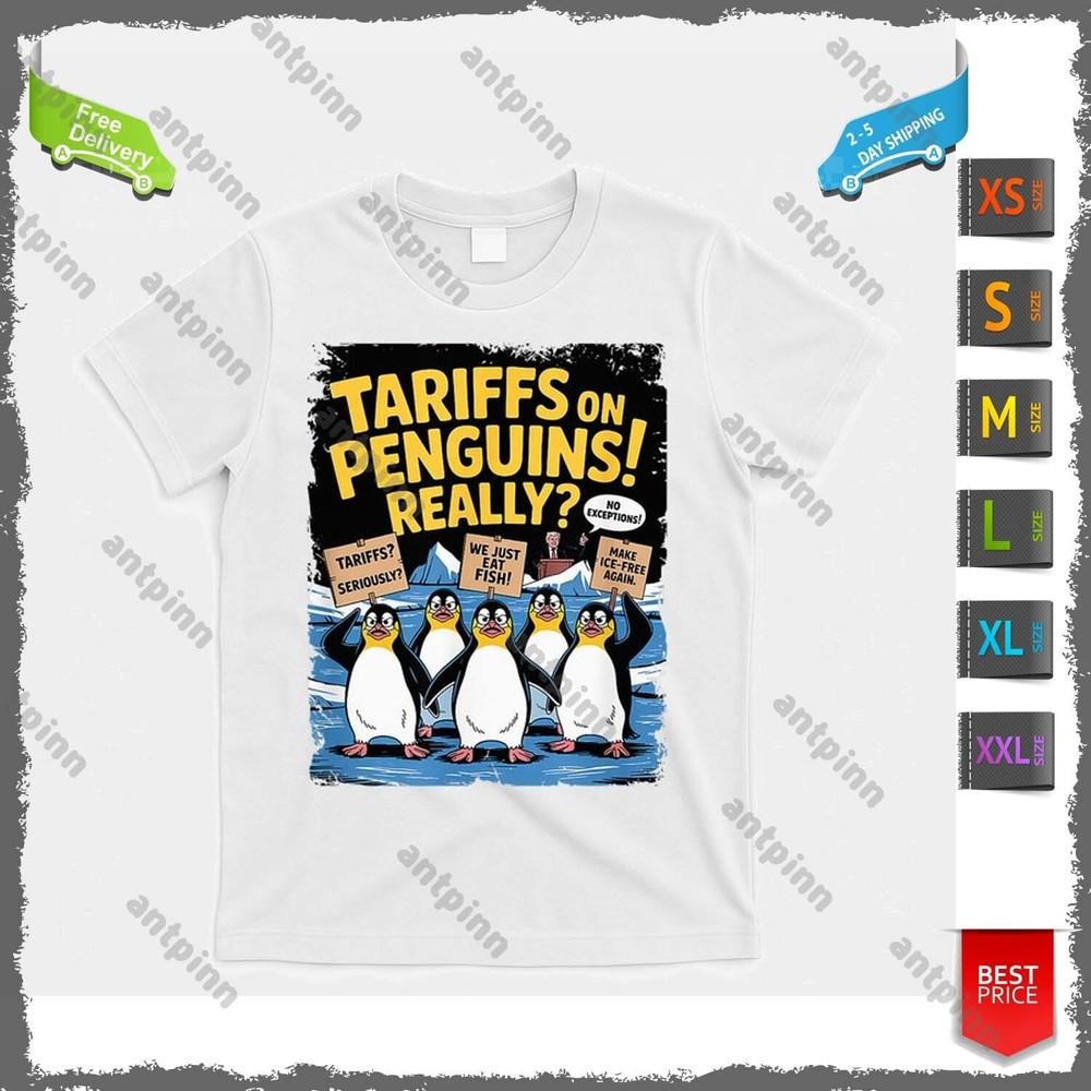 Tariff Penguins Flippers Up Heard Island Resit Tariffs T-Shirt Usinex Unisex T-Shirt XXXL