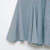 Women's 2025 Plaid Wave Style Wide Hem Midi Skirt