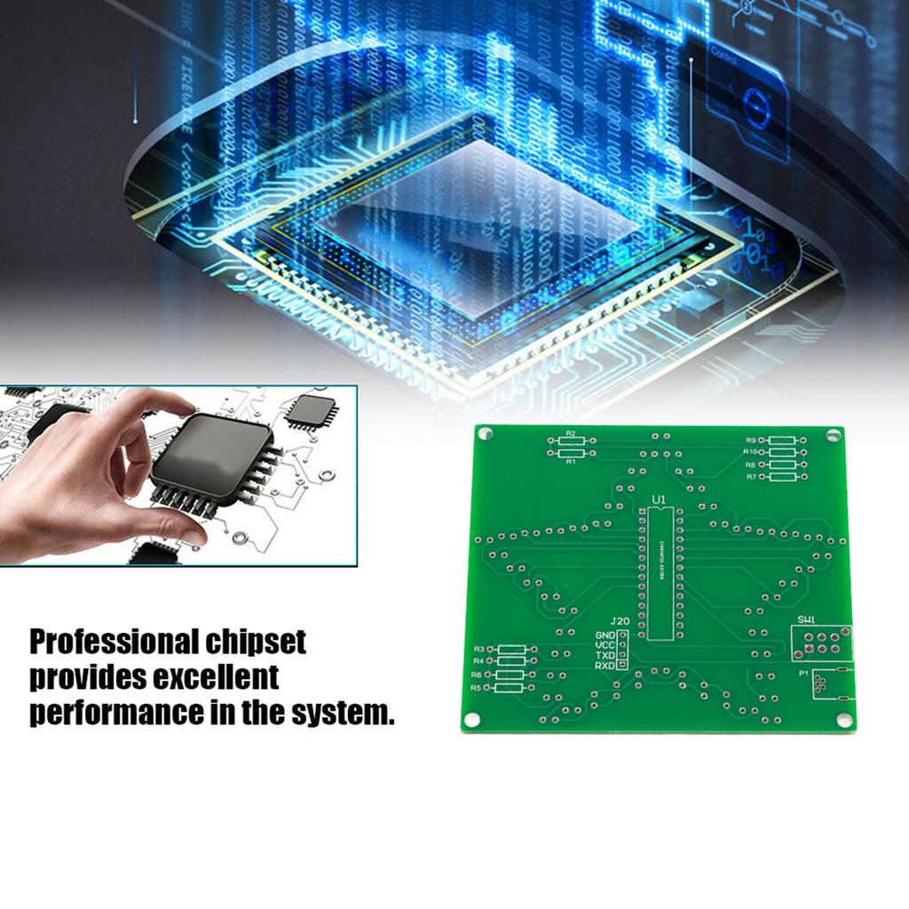 Colorful Five Pointed Star LED Flowing Light 51 Single Chip Microcomputer DIY Light Decoration