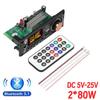 200W DIY Home Digital Amplifier MP3 Decoder Board 100W Audio Power Bluetooth 5.3 FM For Music Subwoofer Speakers Volume Control 4