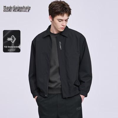 Men's Embroidered Windproof Lapel Jacket